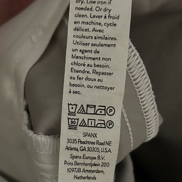 Spanx Womens On-the-Go Slim Straight Ankle Pant 20372R Classic White Medium 148 - Picture 10 of 12